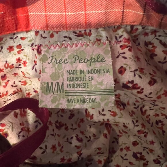 Y2K FREE PEOPLE WRAP AROUND PLAID SKIRT SIZE M MEDIUM - Picture 4 of 4